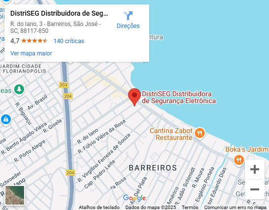 DISTRISEG – Loja física especializada em segurança eletrônica, automatizadores de portão e controle de acesso.