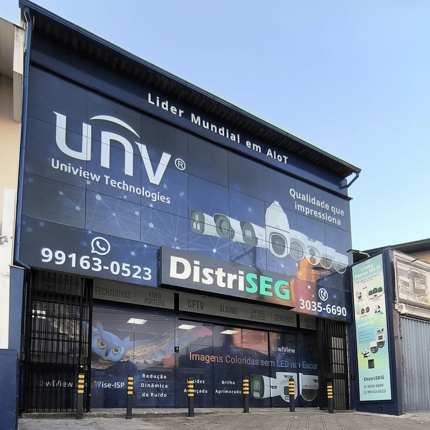 DISTRISEG – Loja física especializada em segurança eletrônica, automatizadores de portão e controle de acesso.
